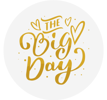 Wedding coasters elegant celebration typography - TenStickers