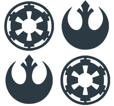 Star war modern drink coaster - TenStickers