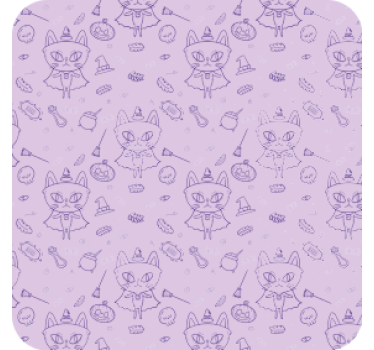 Halloween coasters with playful cat designs - TenStickers