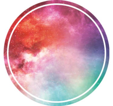 Galactic colorful swirl coasters - TenStickers