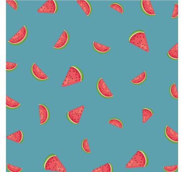 Modern coasters colorful watermelon design - TenStickers