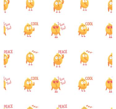 Cute cartoon comic chicken  modern drink coaster - TenStickers