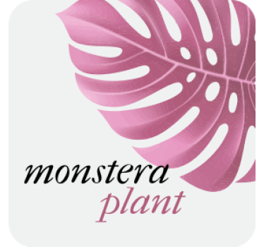 Personalizable coasters monstera leaf design - TenStickers