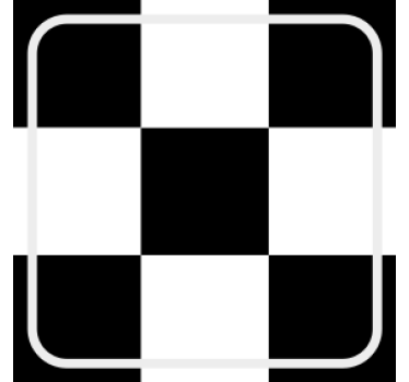 Chess board tile coaster - TenStickers