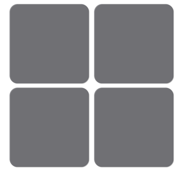 Grey modern drink coaster - TenStickers