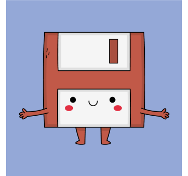 Happy HDD geeky coasters - TenStickers