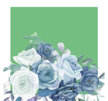 Elegant Floral Arrangement wedding coasters - TenStickers