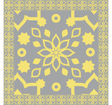 Coasters with detailed botanical design - TenStickers
