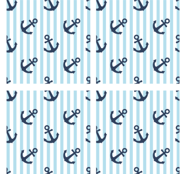 Geek coasters nautical anchor design - TenStickers