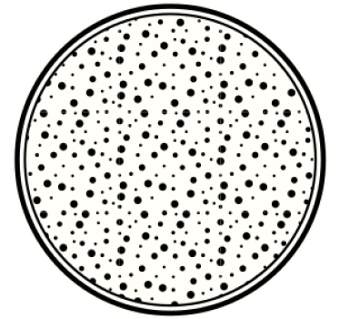 Coasters with black dot pattern - TenStickers
