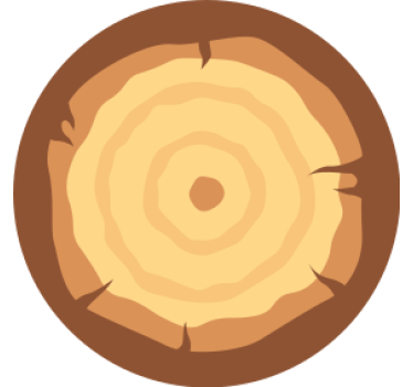 Beer mats wood slice design - TenStickers