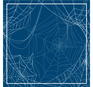 Intricate Web Pattern Halloween coasters - TenStickers