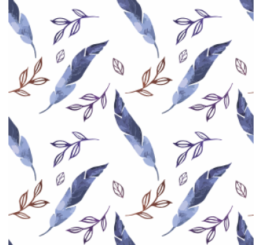 Coasters with foliage watercolor designs - TenStickers