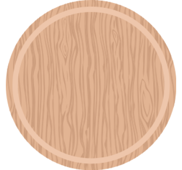 Wood grain surface coasters - TenStickers