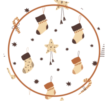 Christmas coasters for festive holiday stockings - TenStickers