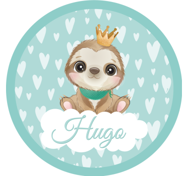 Geek coasters cute sloth design - TenStickers