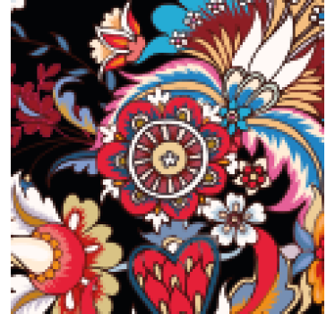 Lively floral composition coasters - TenStickers