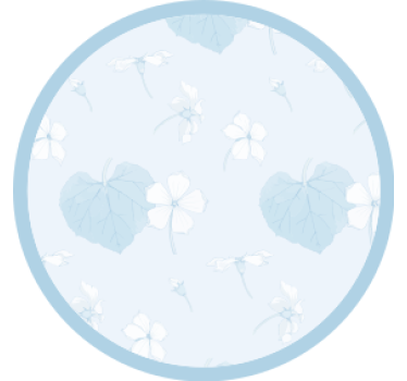 Floral print surface coasters - TenStickers
