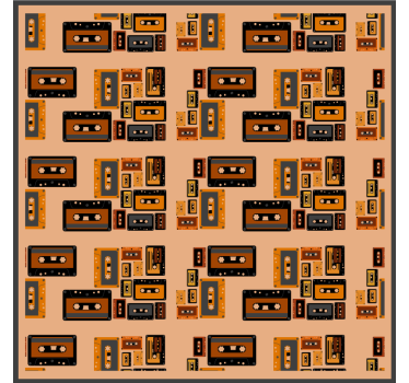 Geek coasters vintage cassette designs - TenStickers