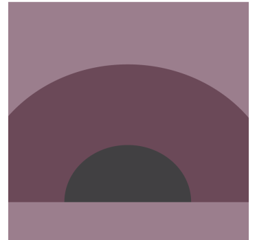 Curved layered design coasters - TenStickers