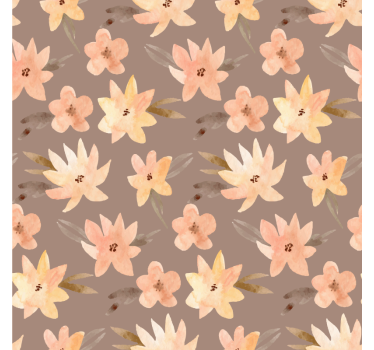 Botanical motif surface coasters - TenStickers