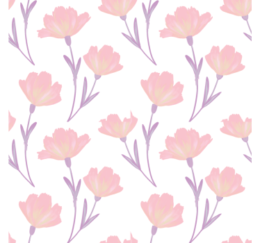 Floral pattern print coasters - TenStickers