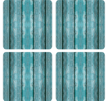 Textured plank surface coasters - TenStickers