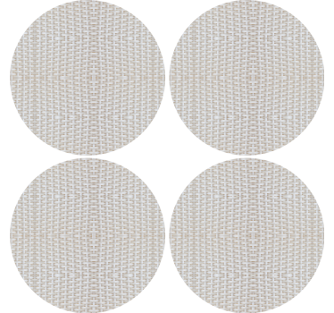 Coasters textured round surface mats - TenStickers