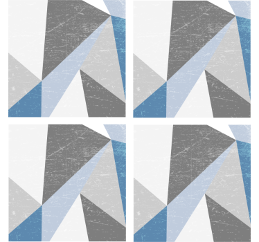 Geometric angular shapes coasters - TenStickers