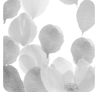 Coasters soft gray petals - TenStickers
