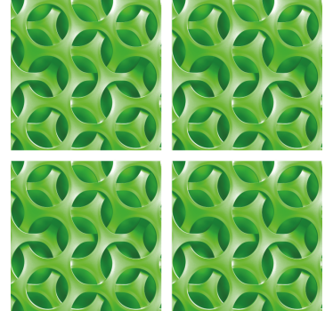 Coasters with layered circular design - TenStickers