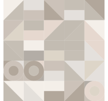 Geometric neutral patterns coasters - TenStickers
