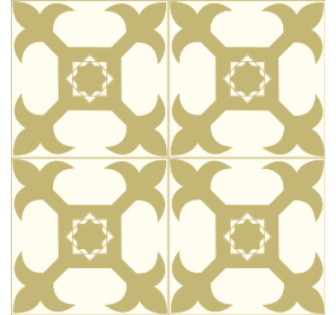 Coasters with symmetrical pattern design - TenStickers