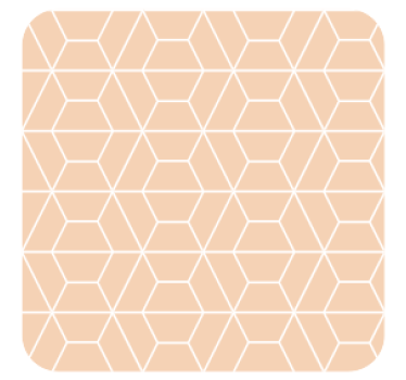 Coasters in geometric hexagonal design - TenStickers