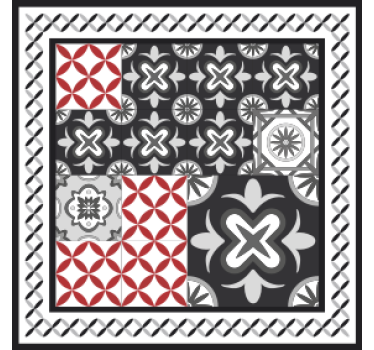 Coasters with geometric patterns collage - TenStickers