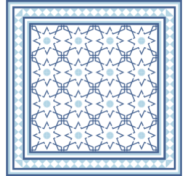 Geometric shape motif coasters - TenStickers