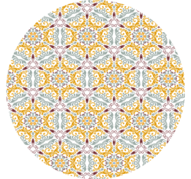 Coasters intricate flower design - TenStickers