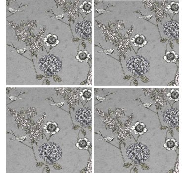 Floral textured background coasters - TenStickers