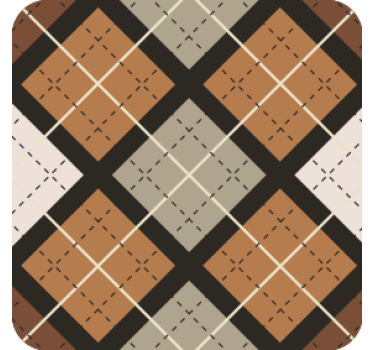 Geometric pattern squares coasters - TenStickers