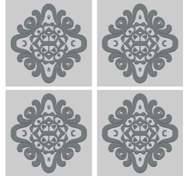 Coasters with detailed design motif - TenStickers