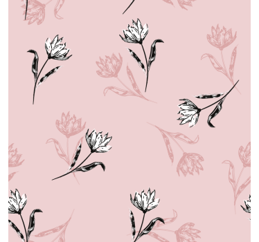 Coasters floral design in gentle colors - TenStickers