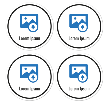 QR code menu custom restaurant drink coaster - TenStickers