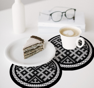Coasters knitted pattern coasters - TenStickers