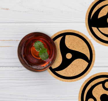 Anime signs and symbols  geeky coasters - TenStickers