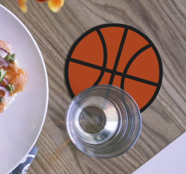 Basketball  modern drink coaster - TenStickers