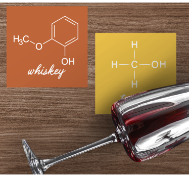 Chemistry alcoholic drinks more coasters - TenStickers
