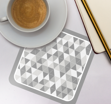 Coasters geometric triangle pattern design - TenStickers