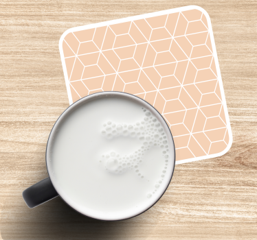 Coasters in geometric hexagonal design - TenStickers