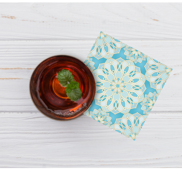 Coasters intricate blossom emblem - TenStickers