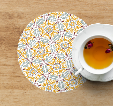 Coasters intricate flower design - TenStickers